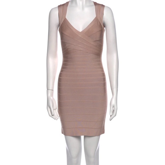 Herve Leger Dresses & Skirts - Herve leger sarai mauve baby pink bandage dress